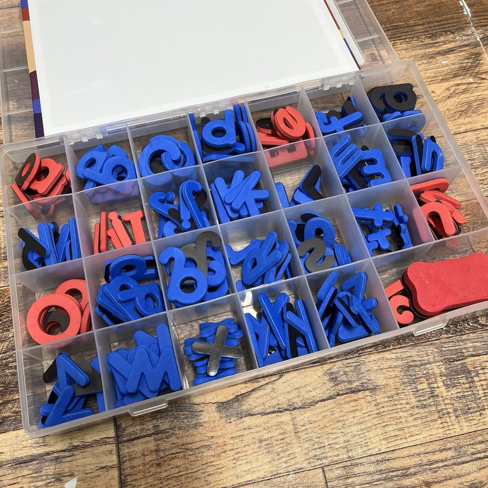 Classroom Magnetic Letters Kit w/ Double Sided Magnetic Board